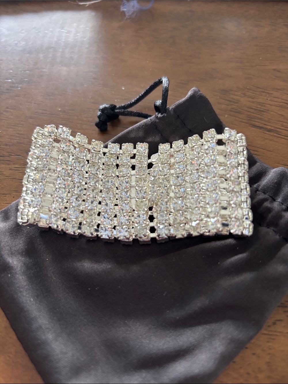 Crystal Rhinestone Wide bracelet - Picture 2 of 2